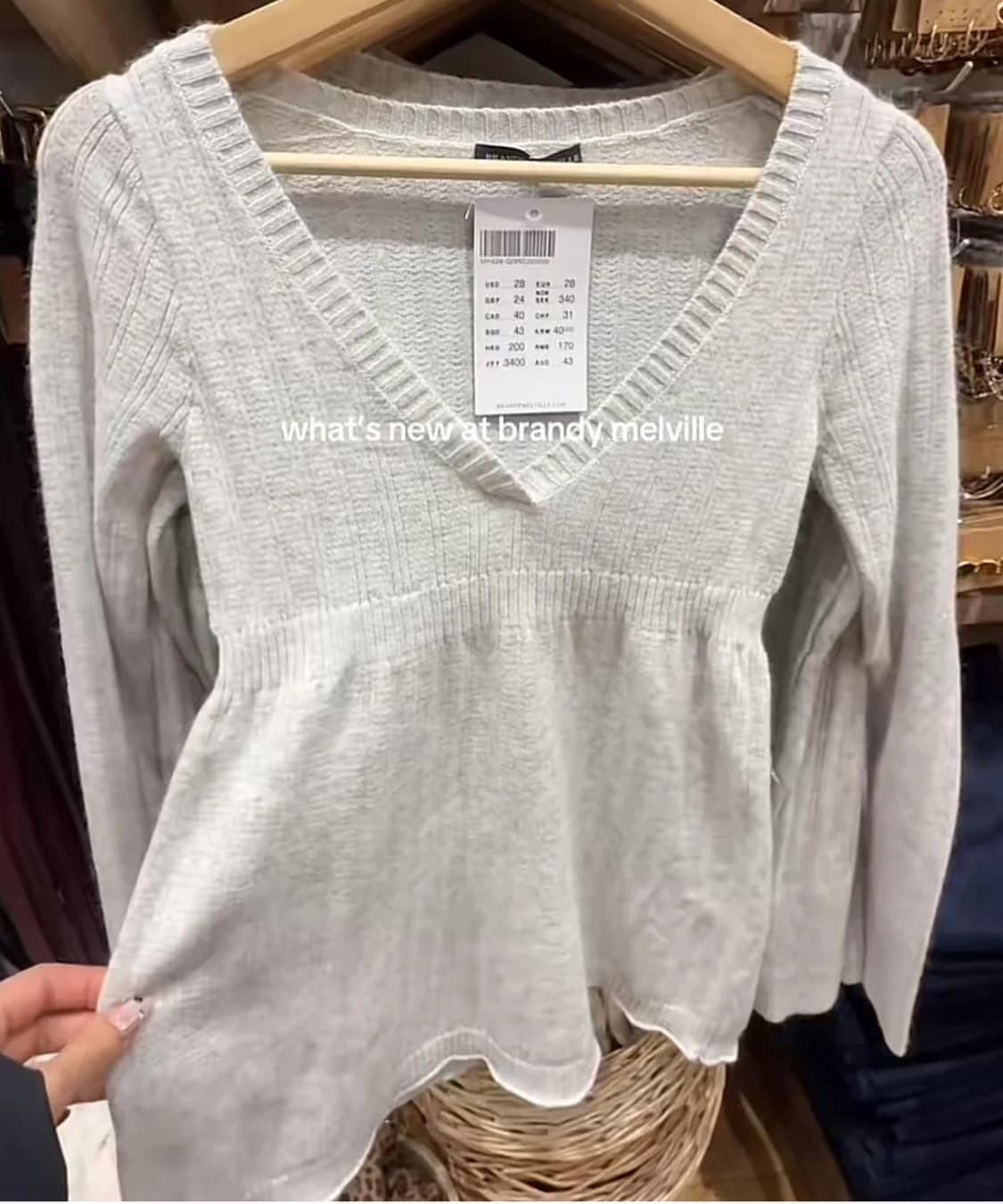 브랜디멜빌 브이넥 니트 상품이미지1