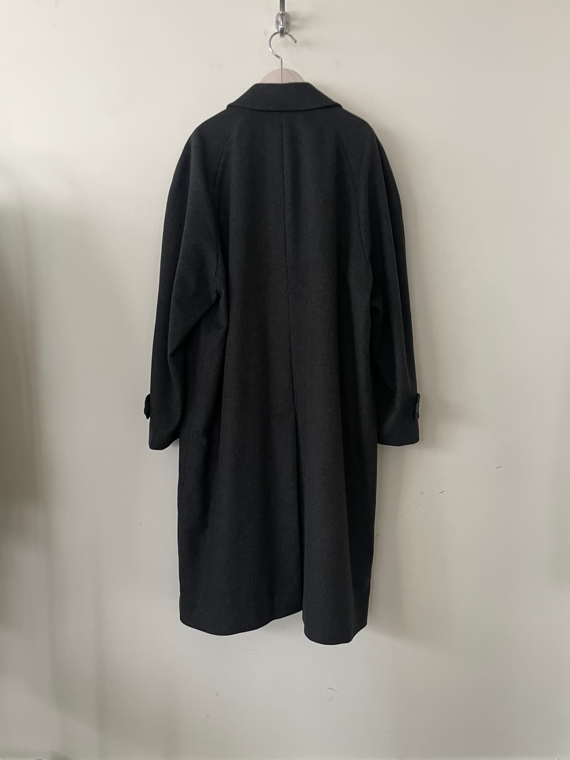 vintage charcoal cashmere balmacaan coat 상품이미지6