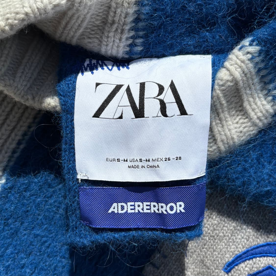 Ader Error x Zara 패치워크 오버 사이즈 니트 상품이미지8