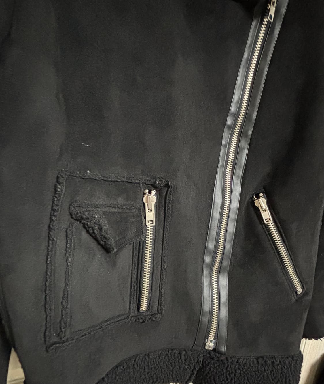 라티젠 무스탕 자켓 블랙 free 사이즈 상품이미지3