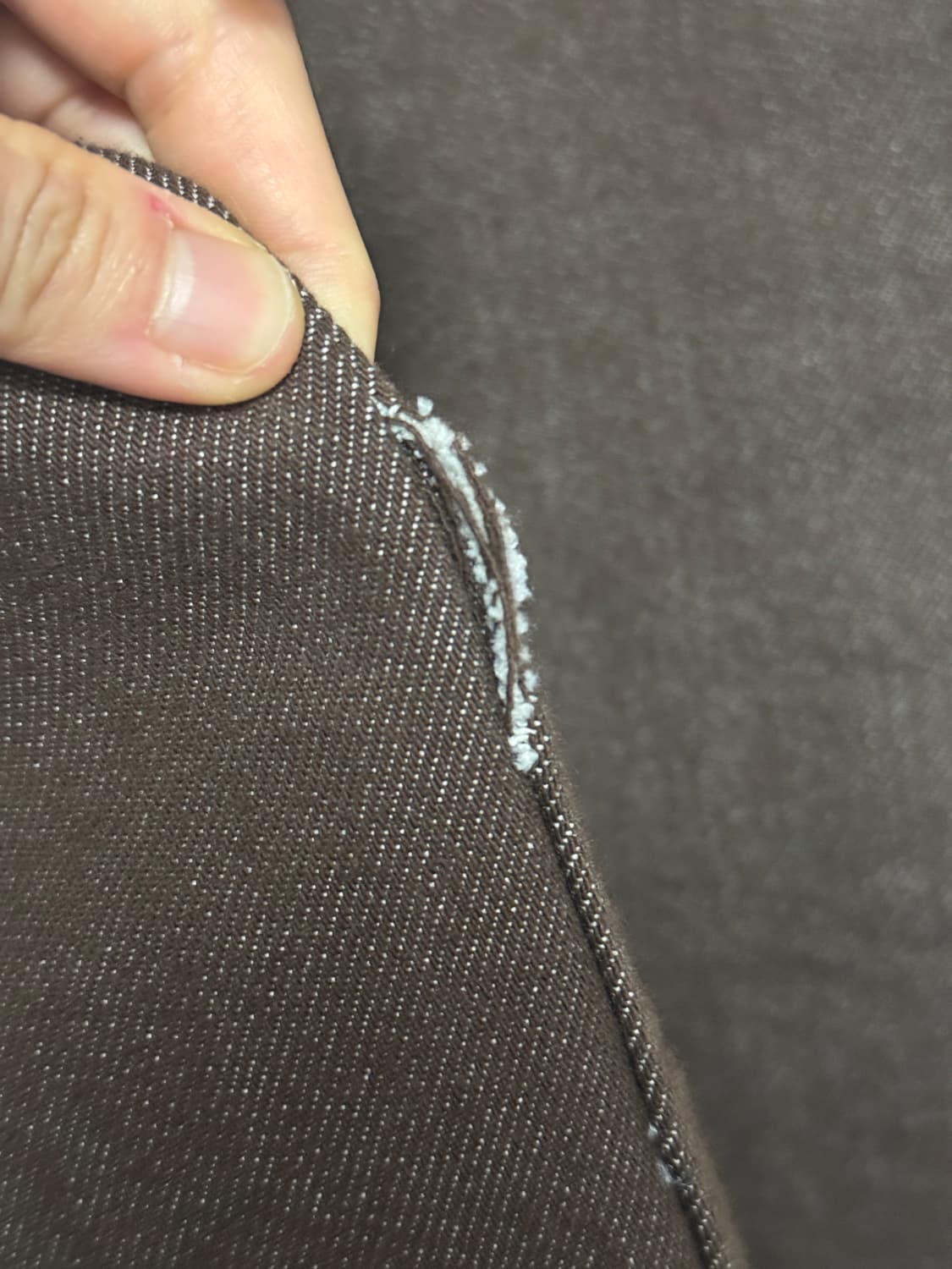 아모멘토 컬러 인디고 데님 브라운 상품이미지4