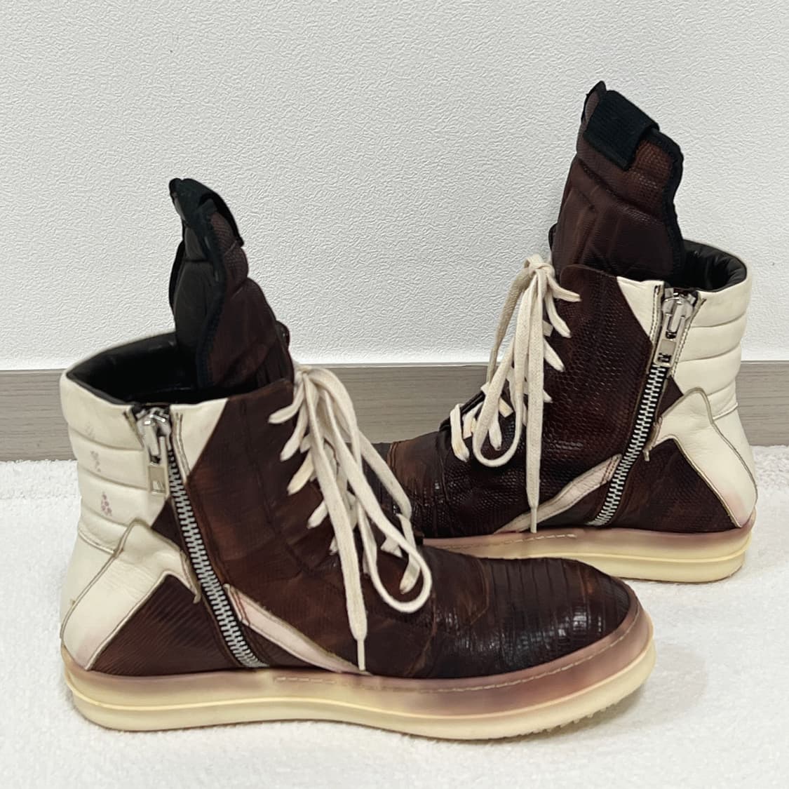 릭오웬스 14FW 지오바스켓 이구아나 블러드 밀크 상품이미지5