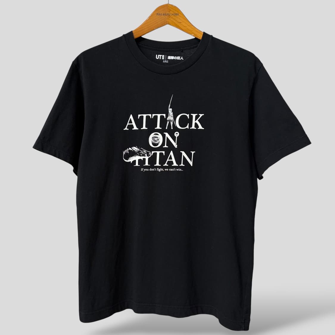 (L)유니클로 진격의 거인 반팔티셔츠 상품이미지1