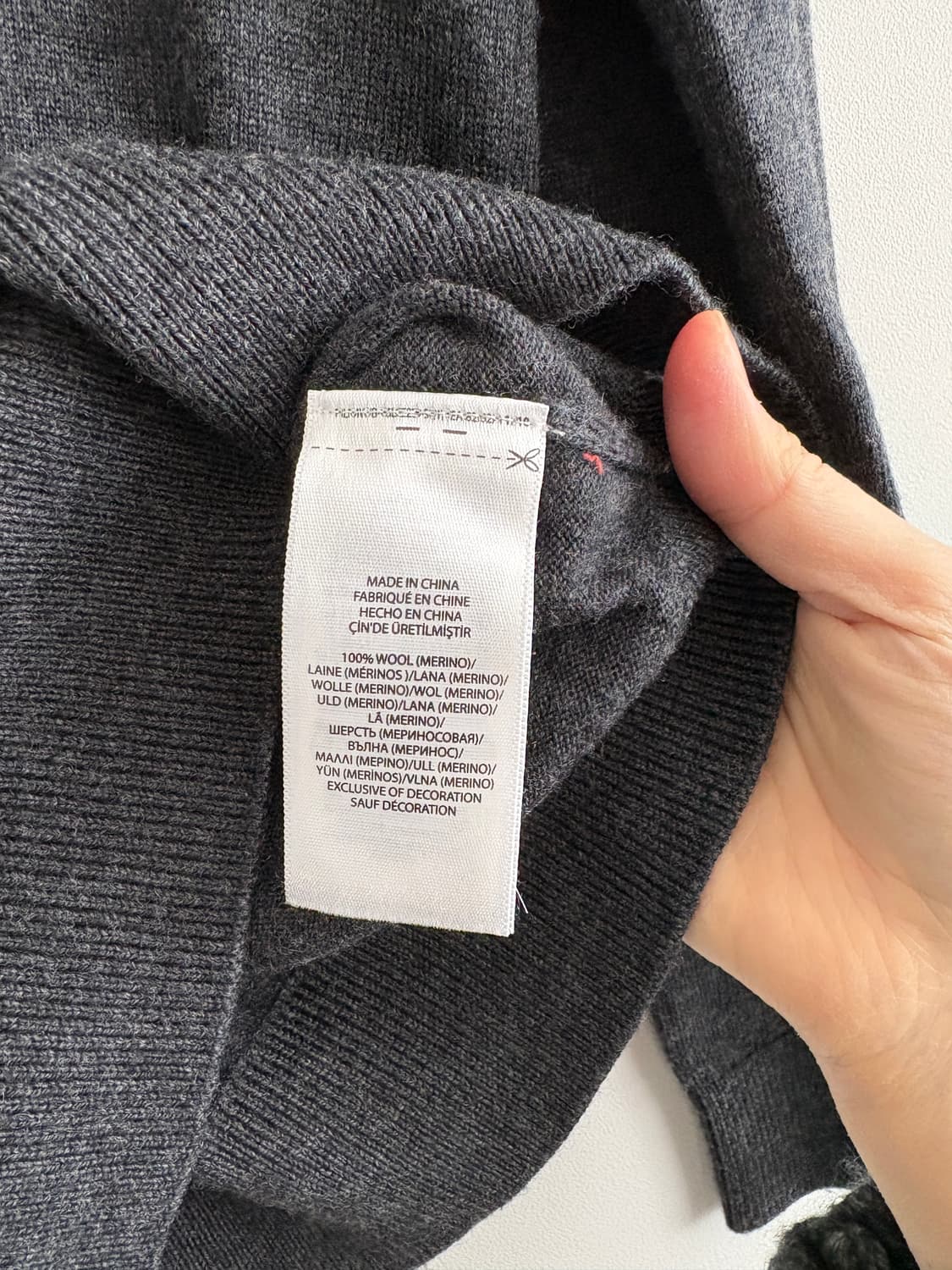 폴로 랄프로렌 여성 메리노 울 V넥 니트 M 상품이미지7