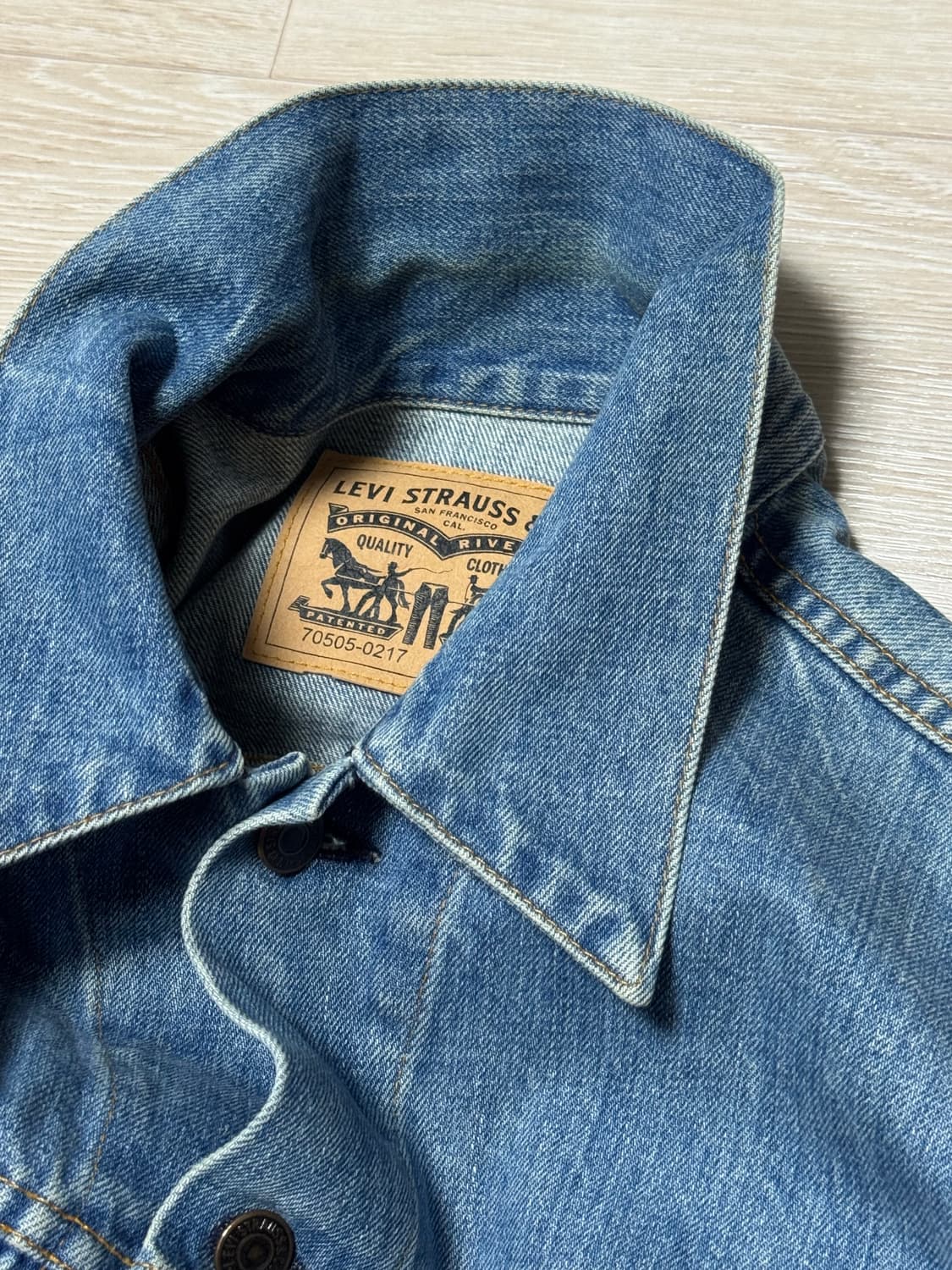 lvc 70s 복각 현행 데님 자켓 70505-0217 상품이미지5