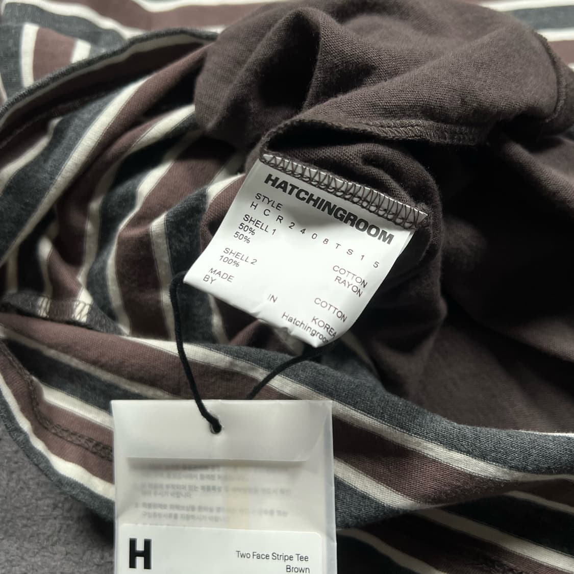 HATCHINGROOM 헤칭룸 투 페이스 리버시블 스트라이프 롱슬리브 상품이미지6