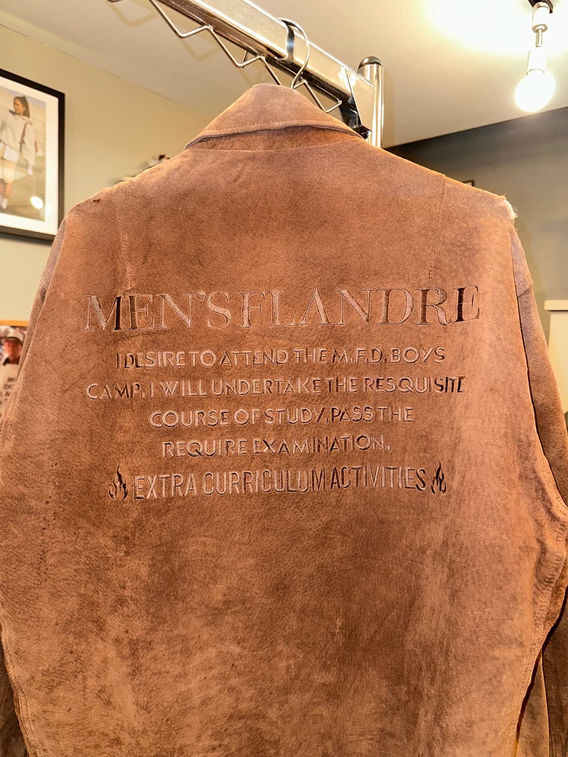 90’s Men’s Flandre pig-leather embroider 상품이미지5