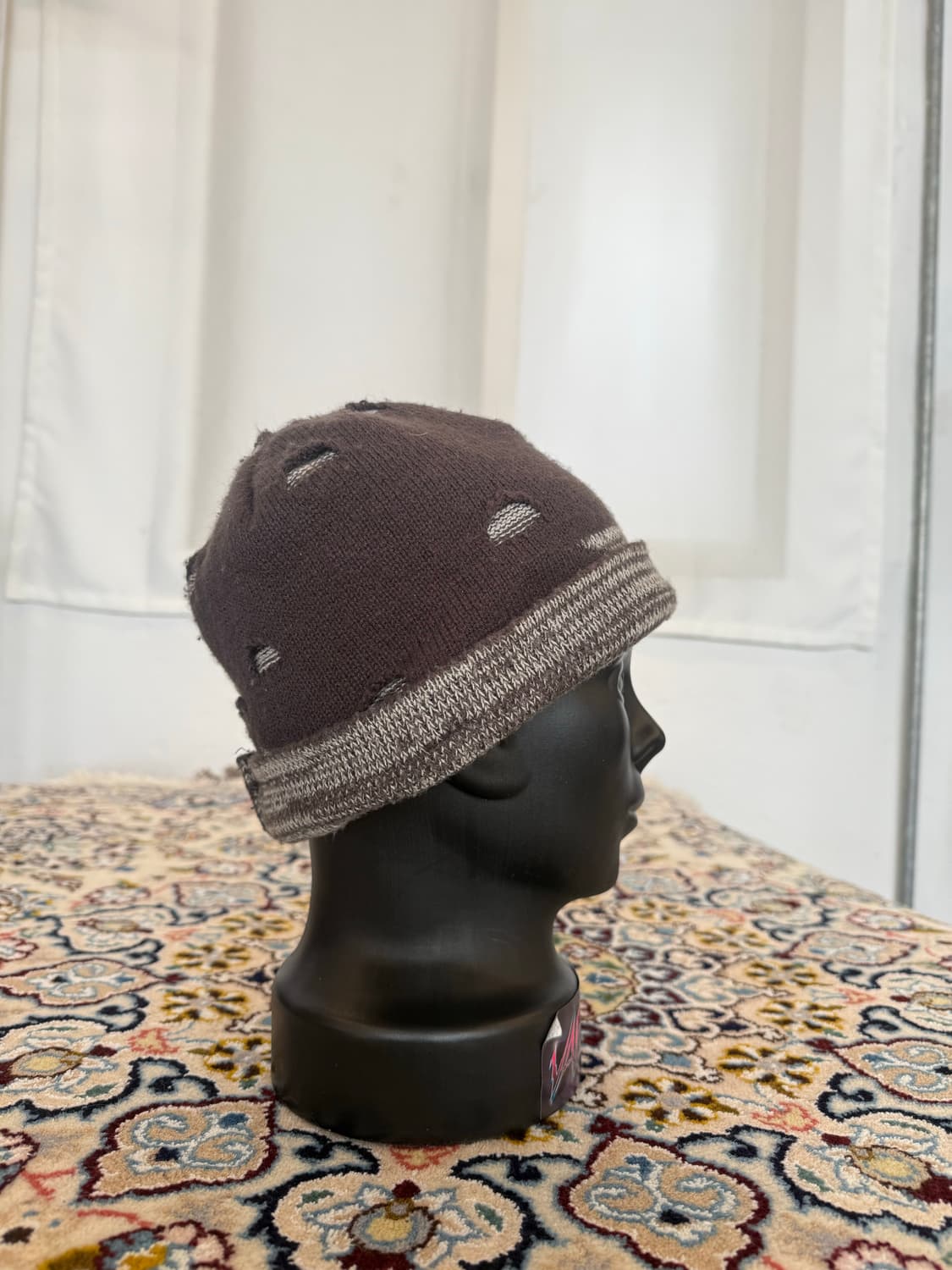 빈티지 브라운 스타 비니 디스트레스드  상품이미지4