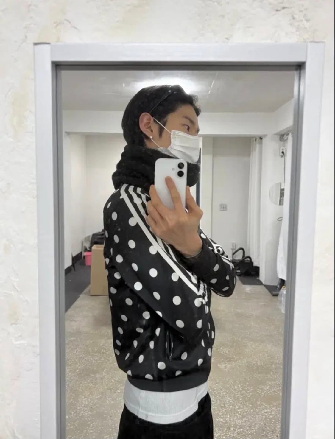 90) adidas 아디다스 도트 땡땡이 파이이버드 져지 상품이미지6