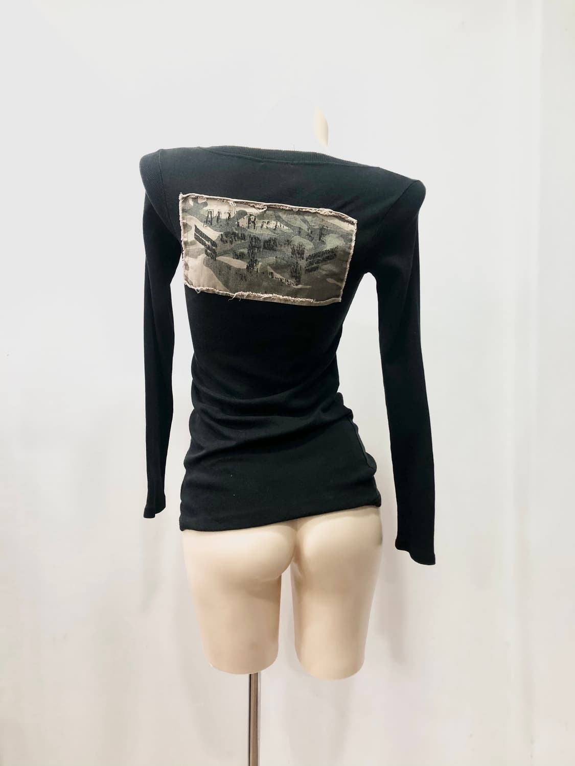 y2k camo patch detail sleeves 상품이미지2