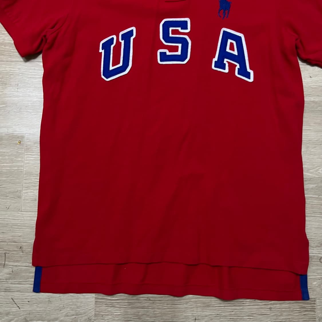 폴로 랄프로렌 USA 포니 빅로고 PK 반팔 카라티 [레드] L/100 상품이미지3