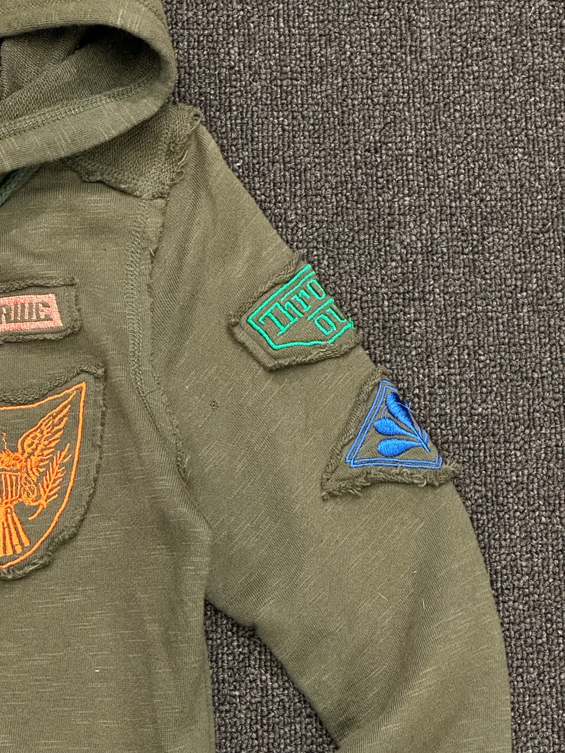 M)Maria 빈티지 패치 후드집업 상품이미지4