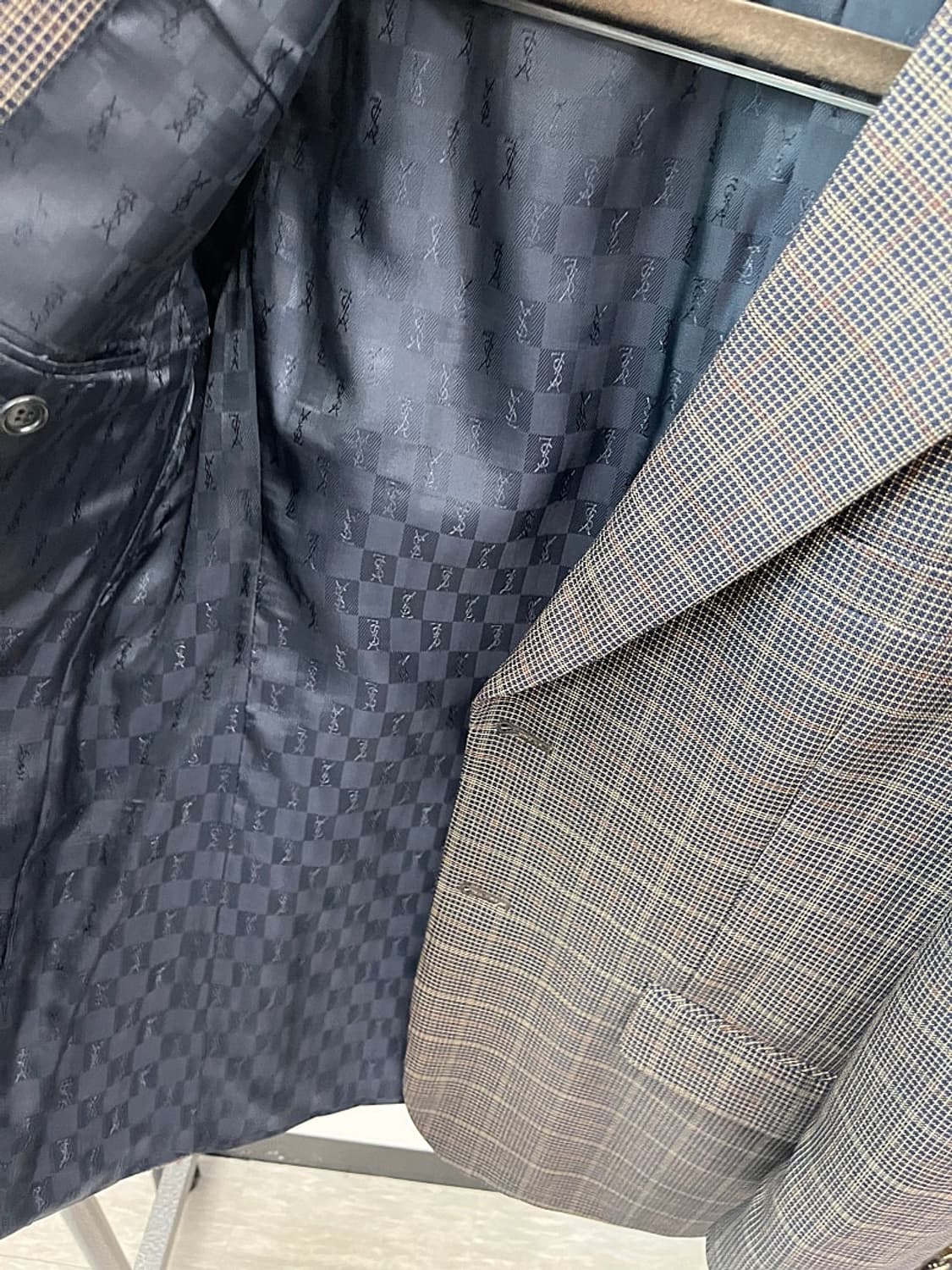 100) 입생로랑 체크 은장콤비  상품이미지5