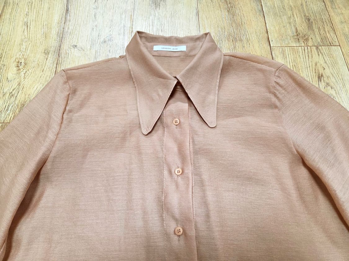 런던레이스(LONDON RACE) 시스루 블라우스 55-66 새상품 상품이미지2