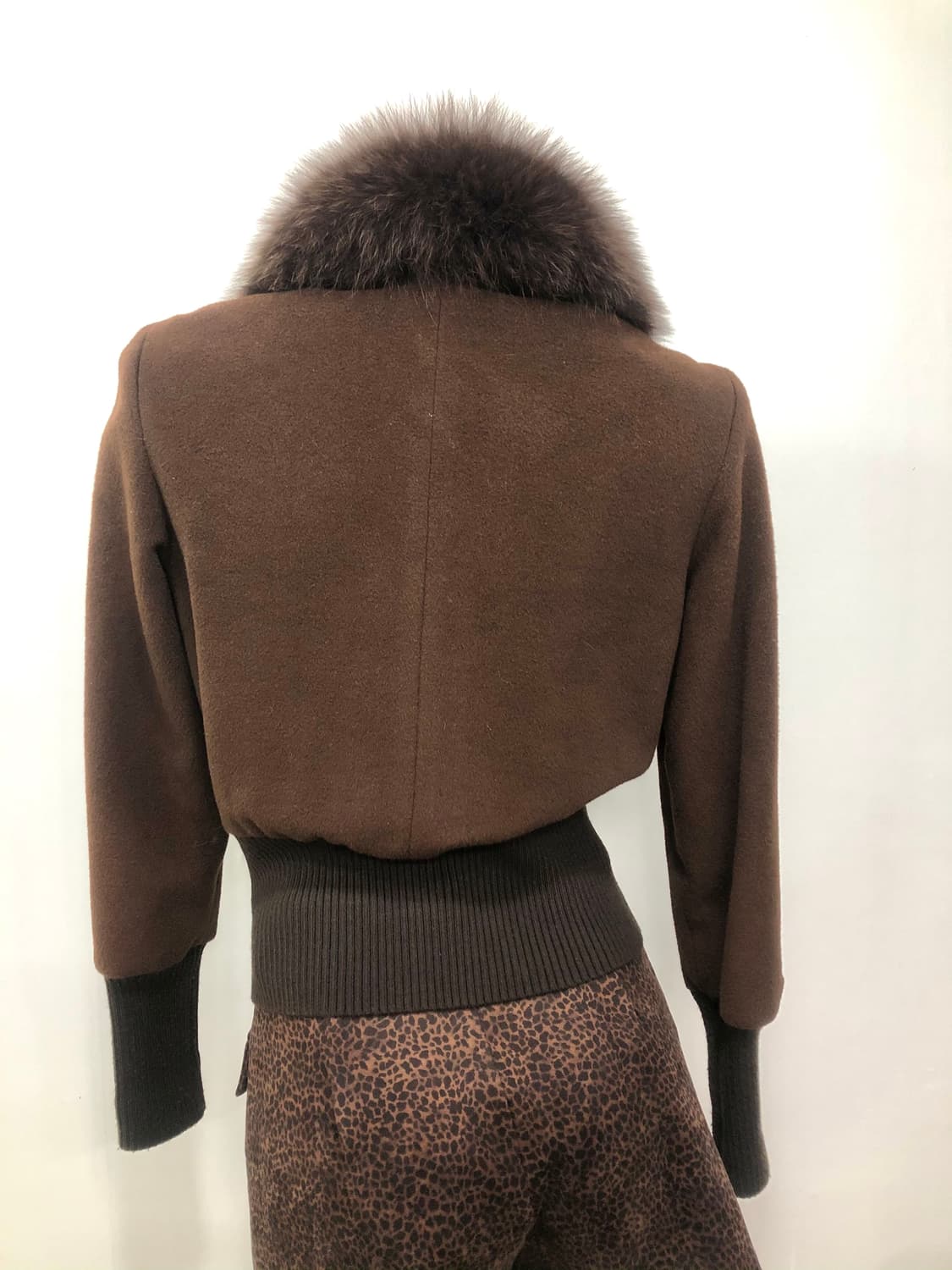 JESSI NEWYORK brown fur collar jacket  상품이미지2