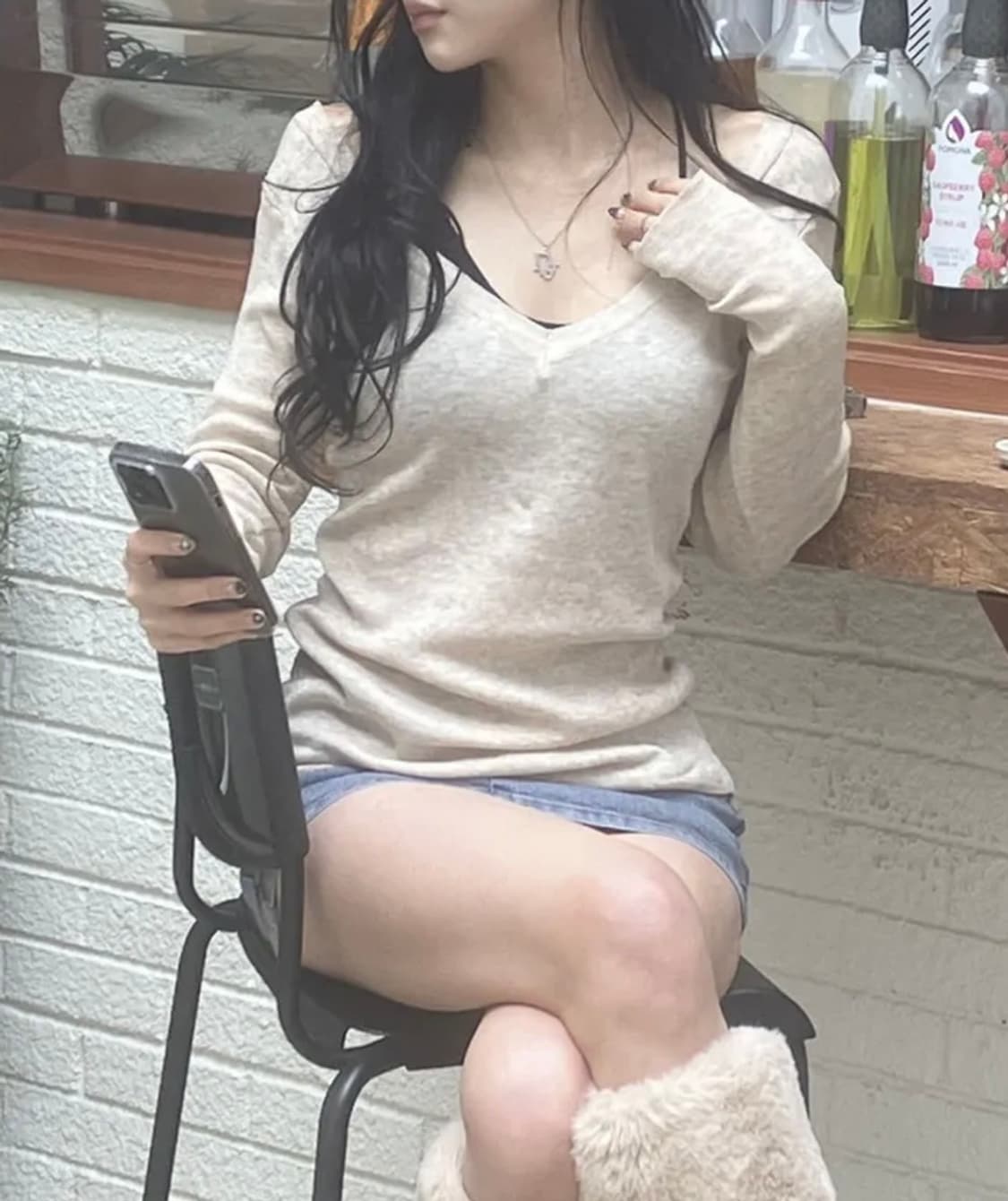 엔젤넘버555 레이어드 니트 상품이미지1