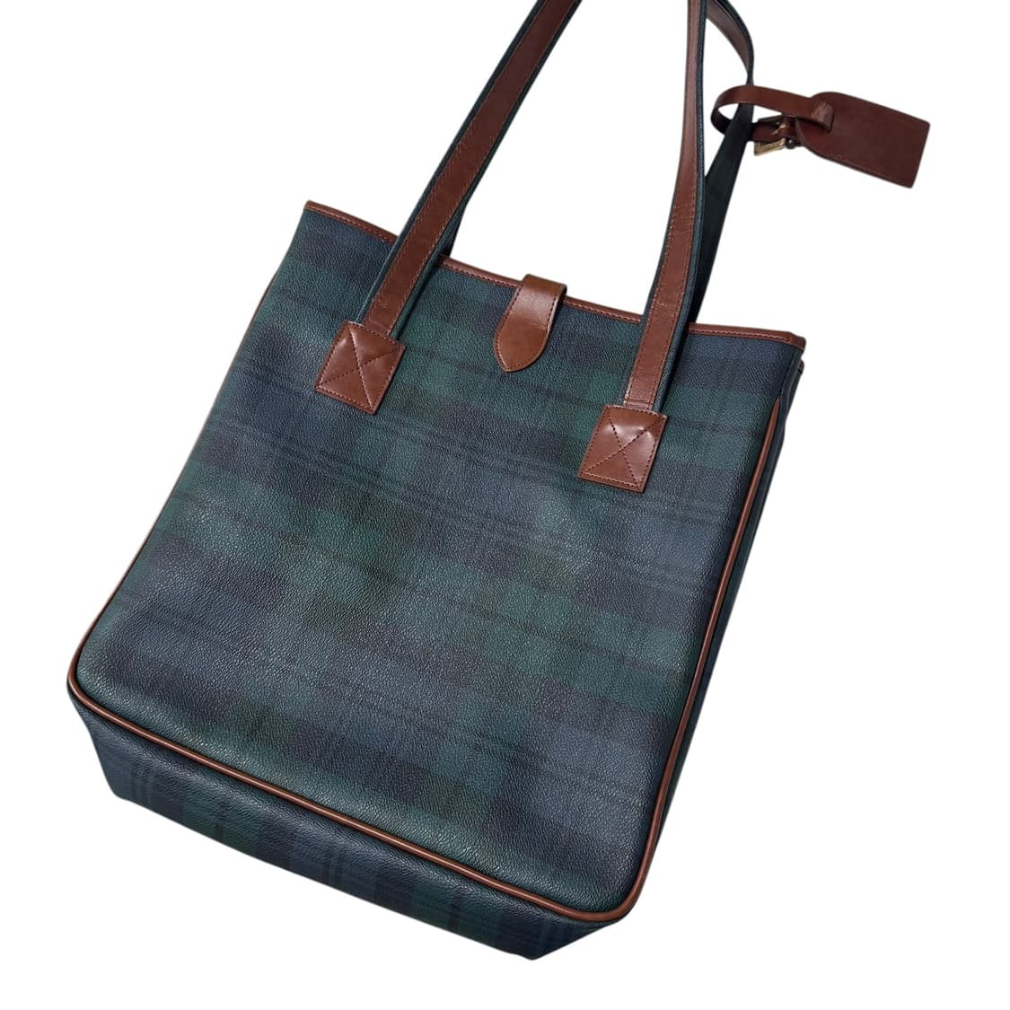 폴로 랄프로렌 블랙와치 그린 토트백 상품이미지2