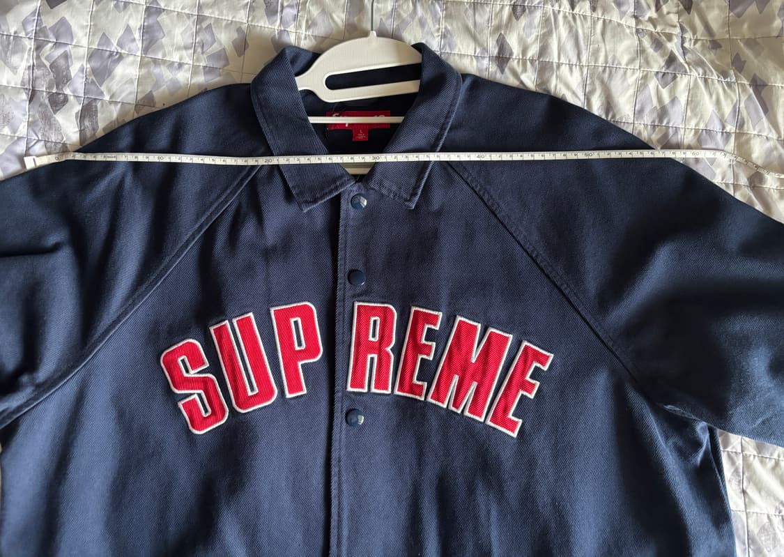 슈프림 아치 데님 코치 자켓 네이비 상품이미지5