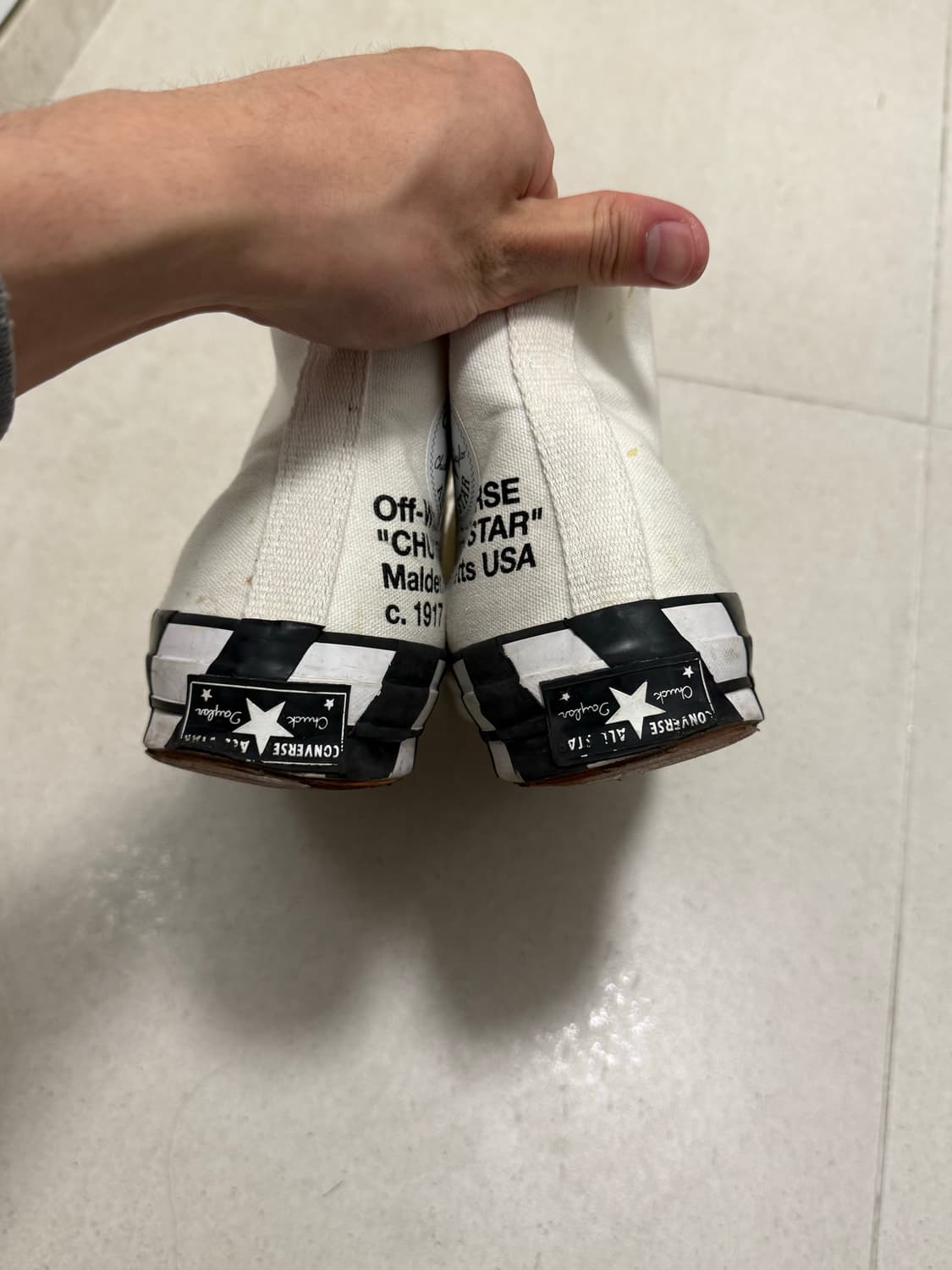 컨버스 X 오프화이트 척 70 하이 275 상품이미지5