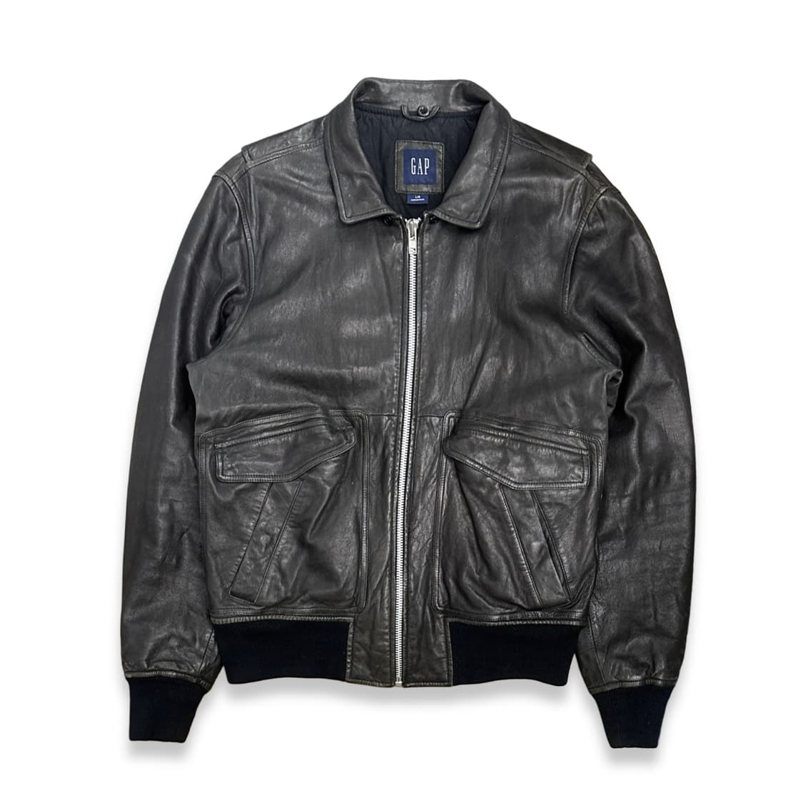90s GAP 레더 봄버 자켓 L 상품이미지1