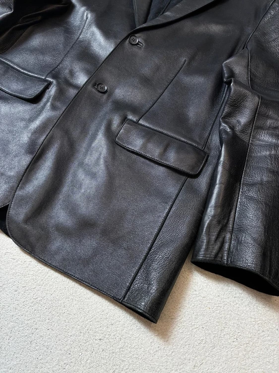 솔리드옴므 우영미 램 스킨 2B 레더 블레이저 PN7727 상품이미지4