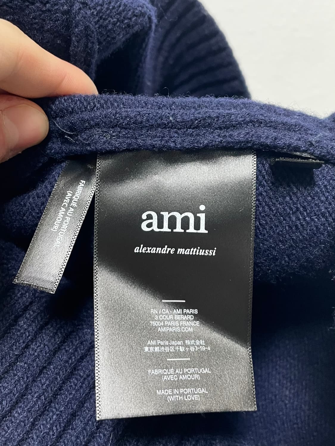 아미 인타르시아 빅하트 로고 헤비 니트 (on.357) 상품이미지5