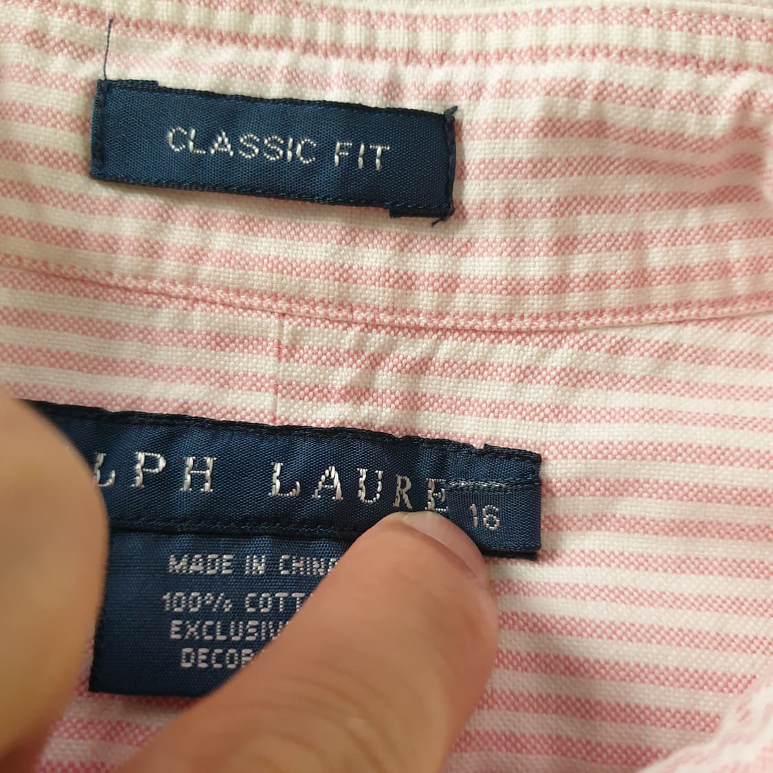 [무료배송] RALPH LAUREN 옥스포드 스트라이프 셔츠 상품이미지3
