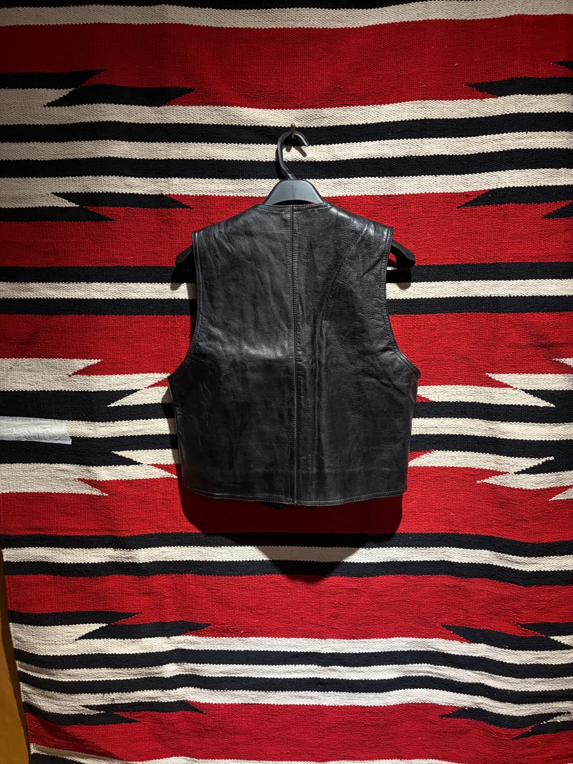Western cow leather vest / 웨스턴 가죽조끼 상품이미지4