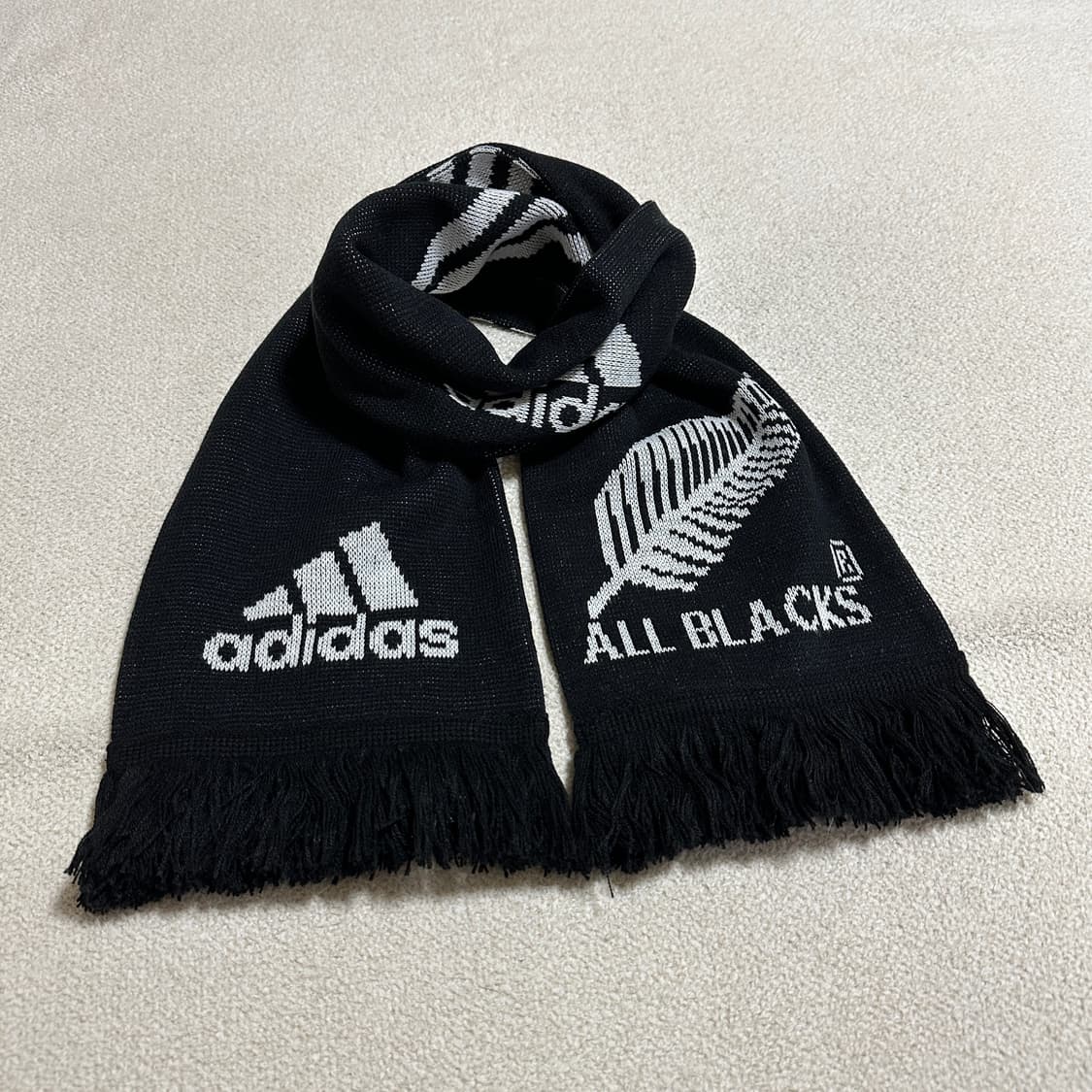 (택있음) 아디다스 아디 울블랙스 삼선 스카프 상품이미지2