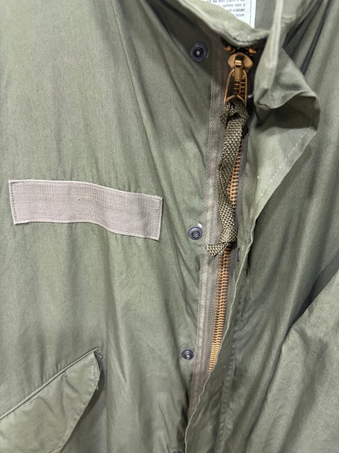 XL, 데드스탁) 오리지널 m-65 피쉬테일 개파카 야상 상품이미지4