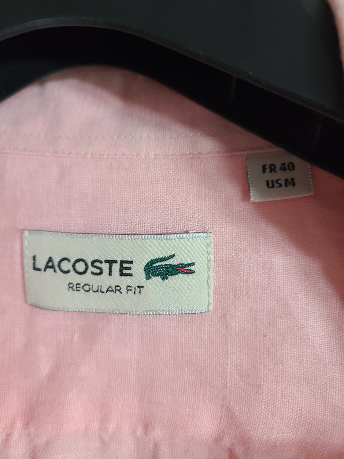 라코스테 핑크 린넨 셔츠(100) 상품이미지4