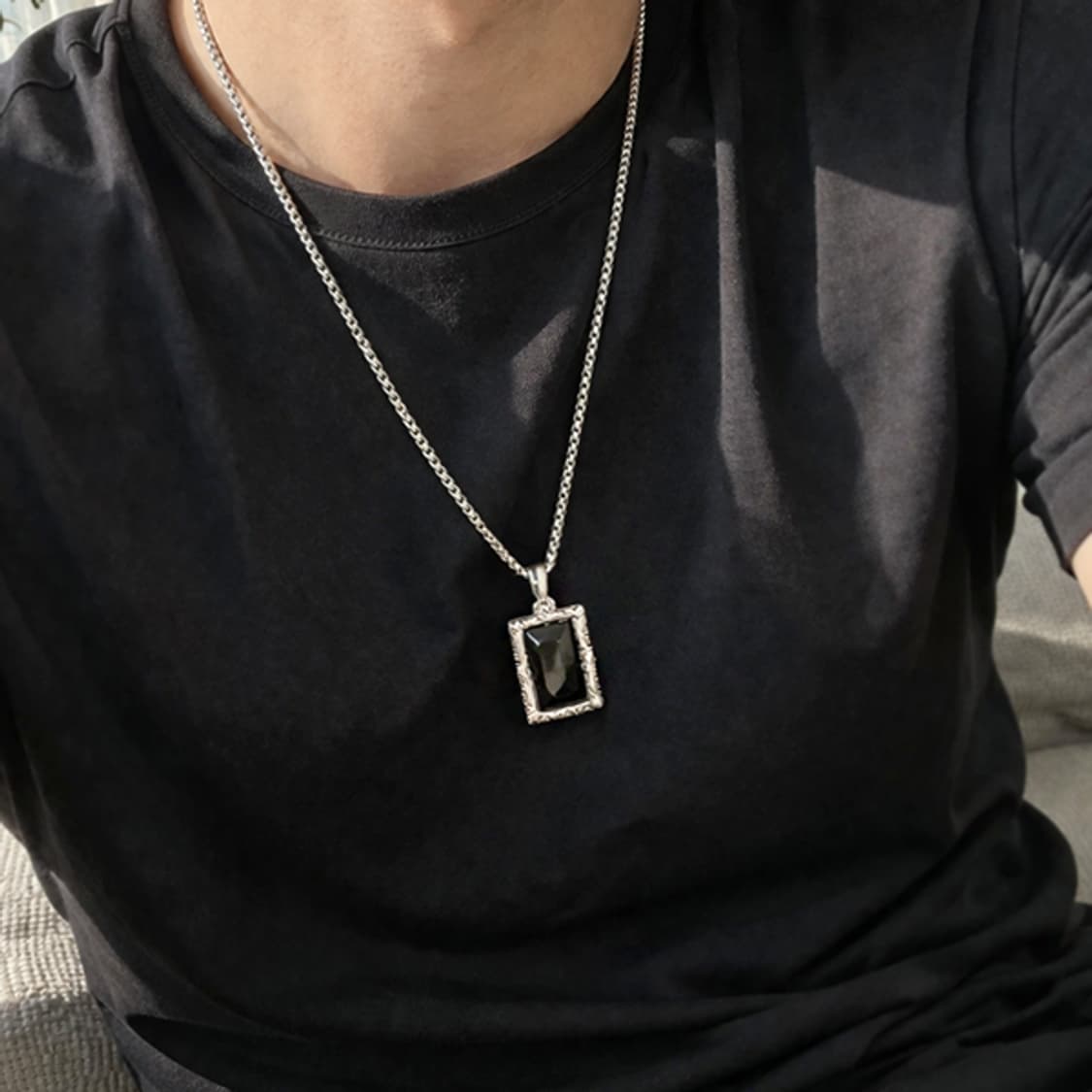 Darkpane 티타늄 펜던트 빈티지 엔틱 바로크 고딕 남자 목걸이 상품이미지7