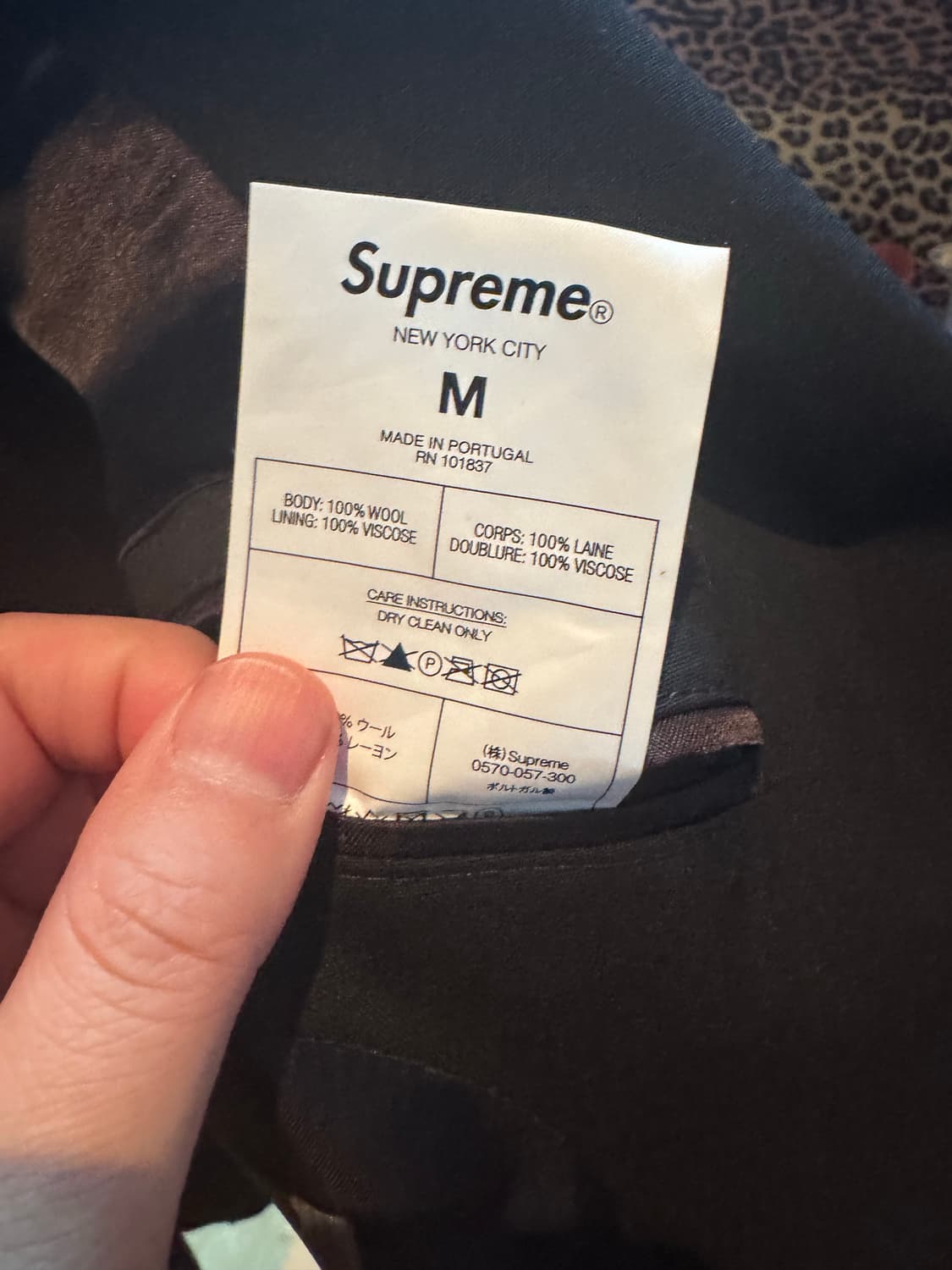 슈프림 요지야마모토 수트 블랙 M 상품이미지4