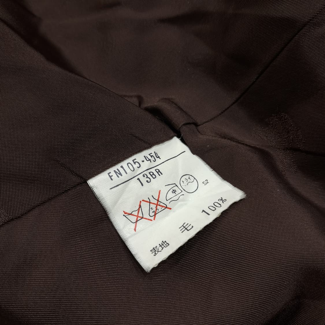 CN994W XL 버버리 빈티지브라운 오버핏 울코트 상품이미지5