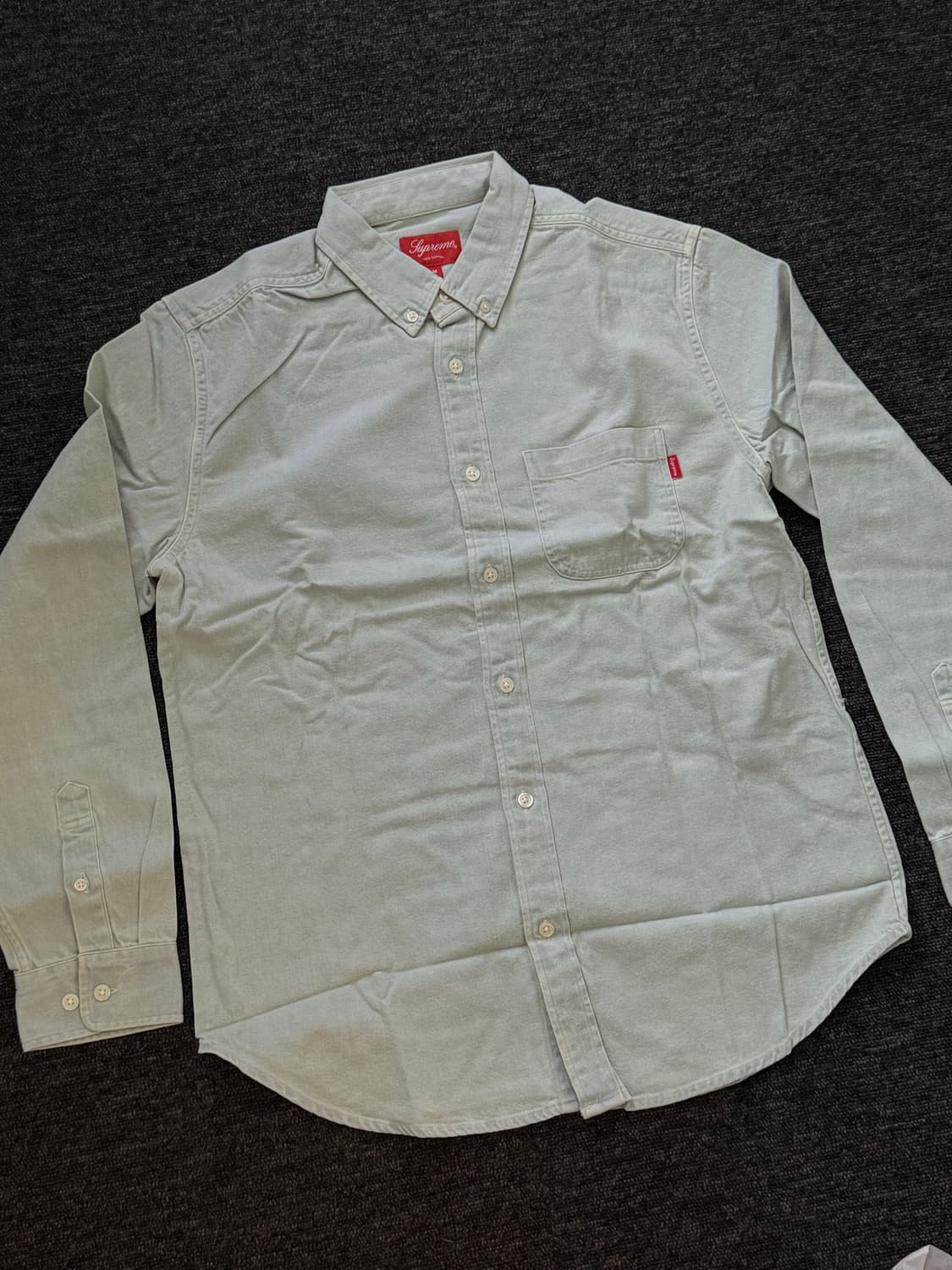 [M] 슈프림 스트라이프드 데님 셔츠 상품이미지4