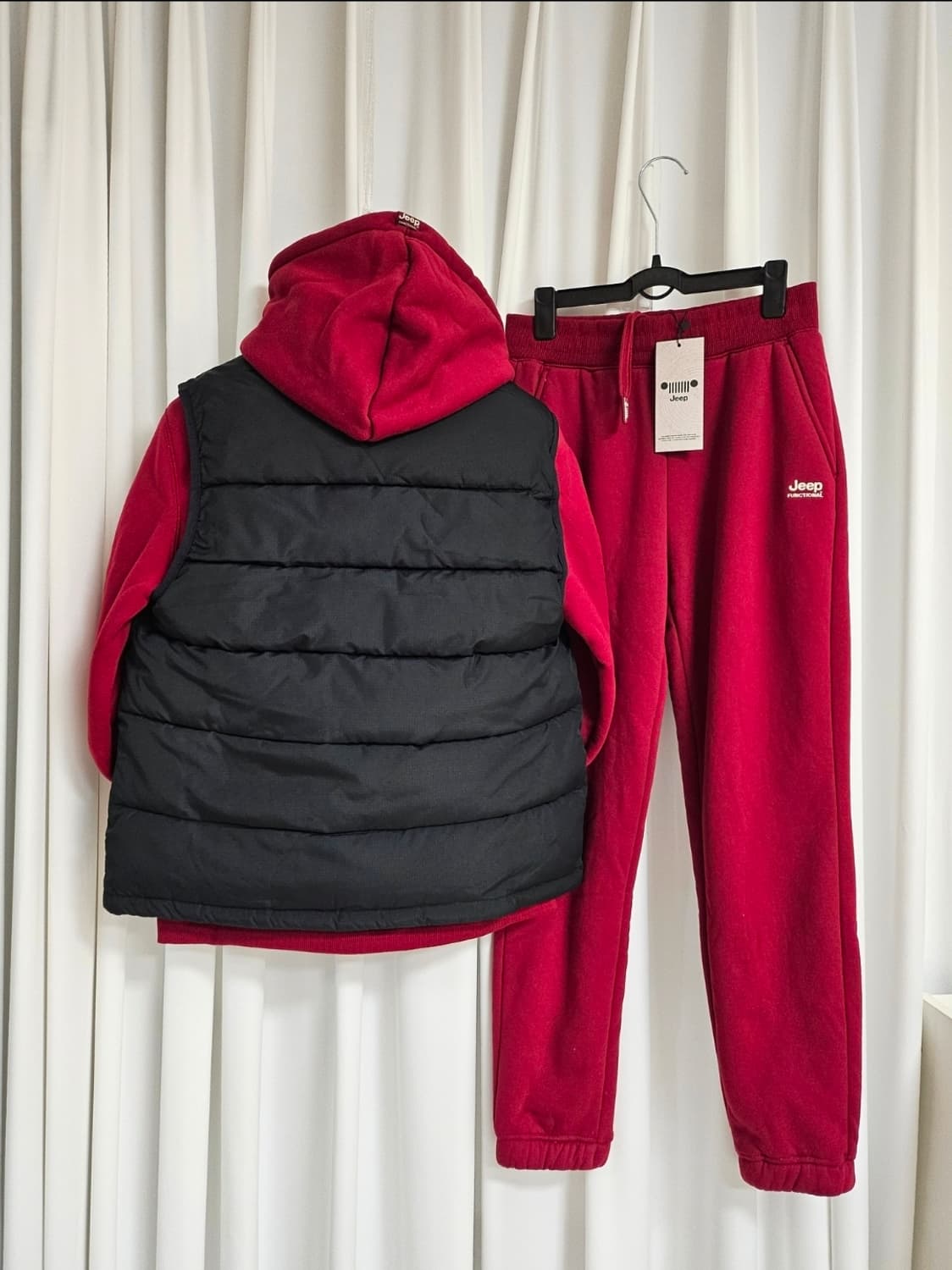 (미개봉S) 지프 여성 후드셋업 + 패딩조끼 일괄 상품이미지2