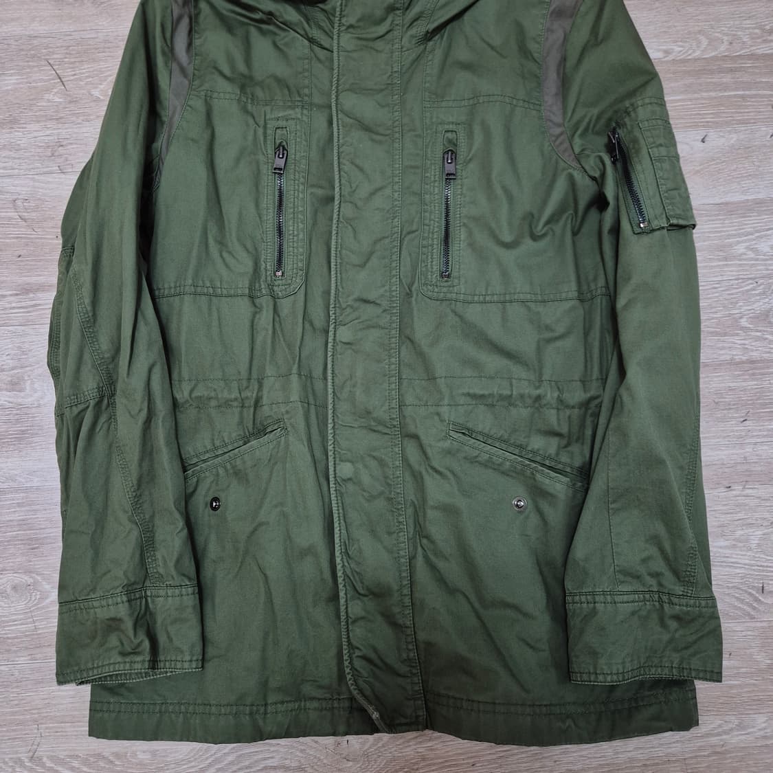 코데즈컴바인 포 멘 사이드포켓 후드 야상 자켓 L(100) 상품이미지3