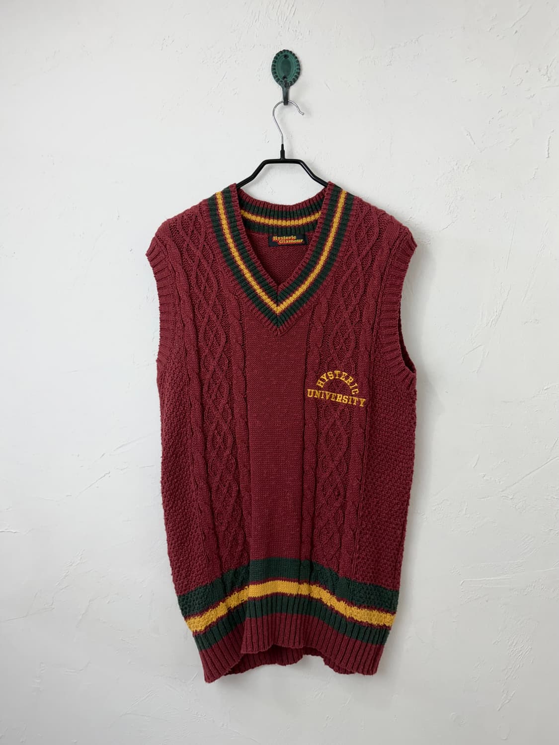 90s 히스테릭 글래머 프레피 니트 베스트 상품이미지1