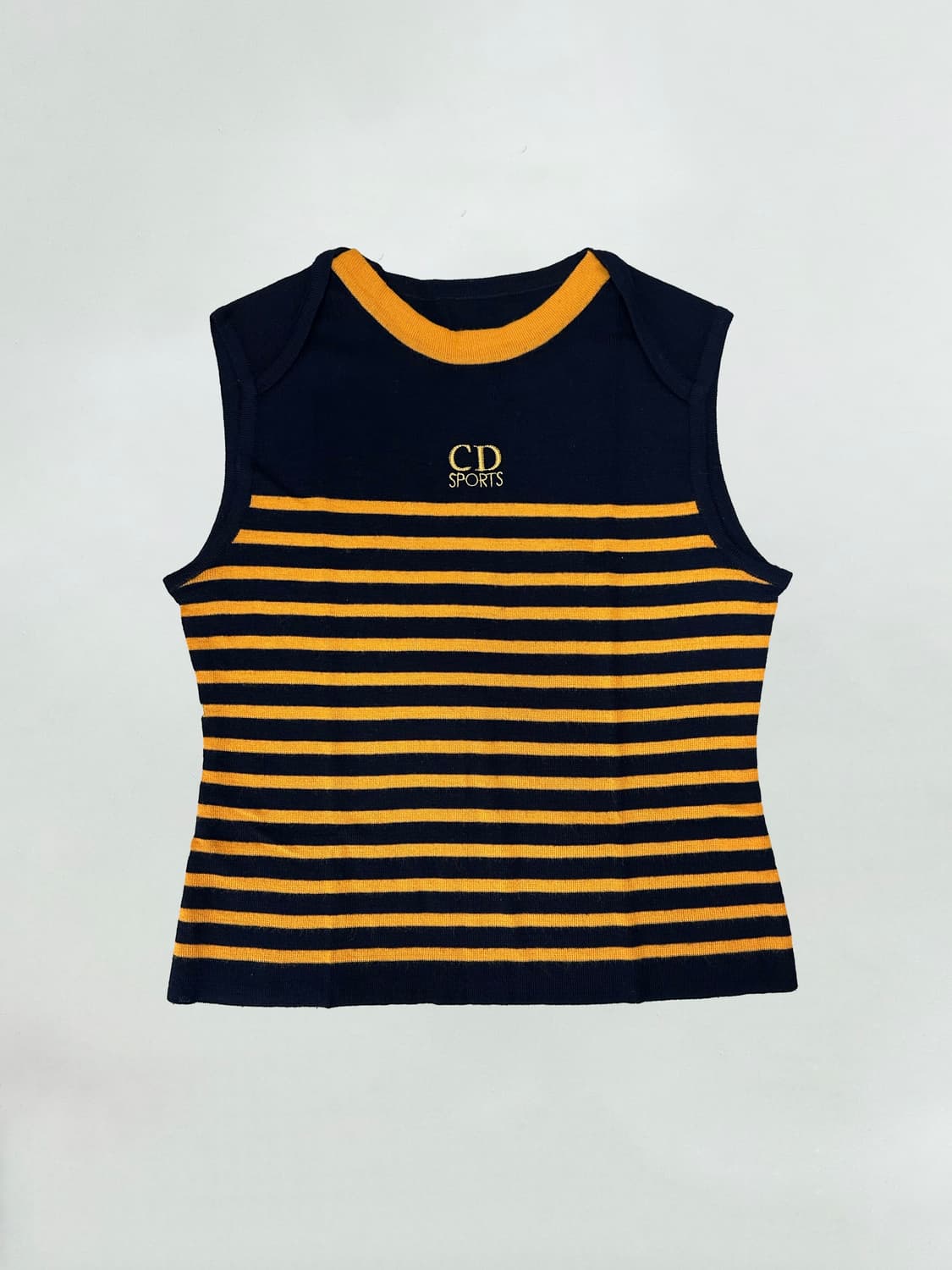 디올 아카이브 자수 로고 슬리브리스 니트 상품이미지1