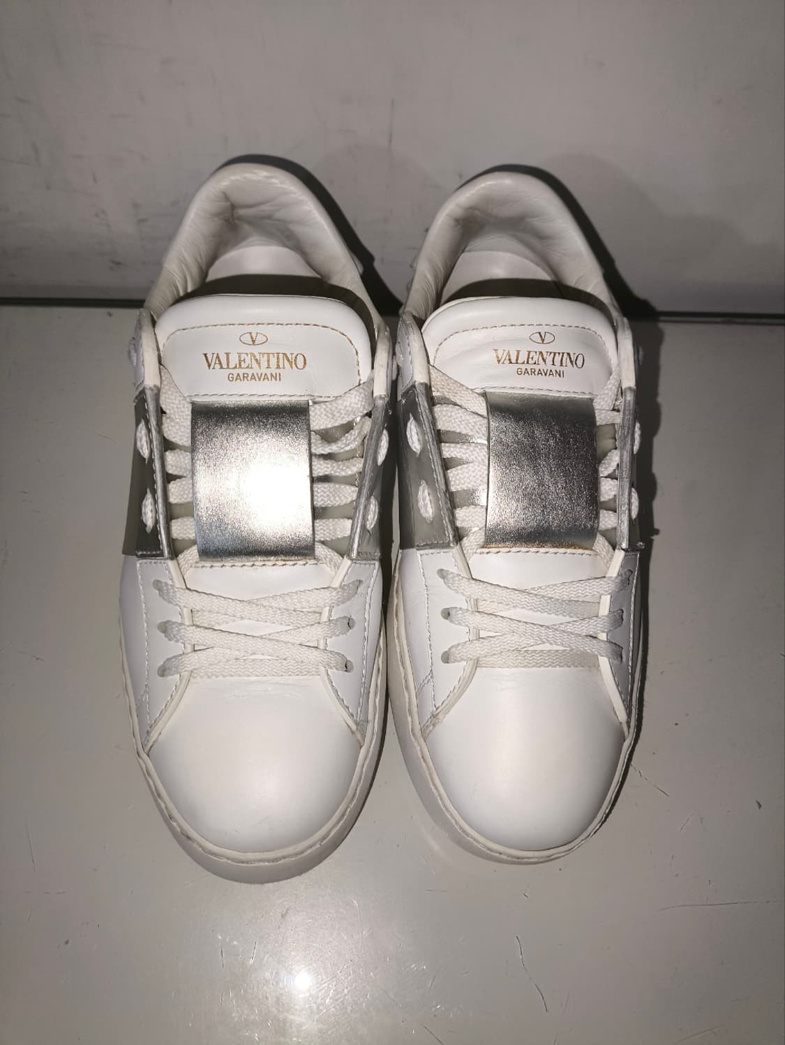 35 220mm 발렌티노 히든 오픈 메탈릭 스니커즈 상품이미지4