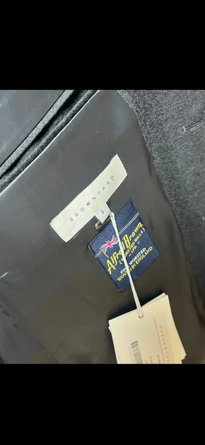 (3)브라운야드 22ss 테일러드 자켓 차콜 상품이미지3