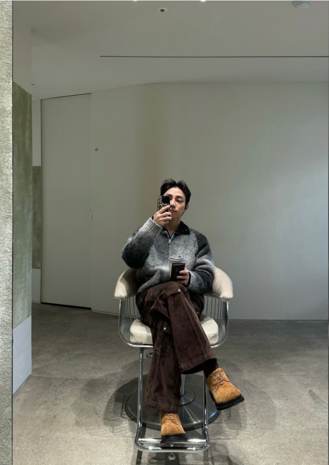 (M)선플라워 옴브레 집 가디건 판매 상품이미지5