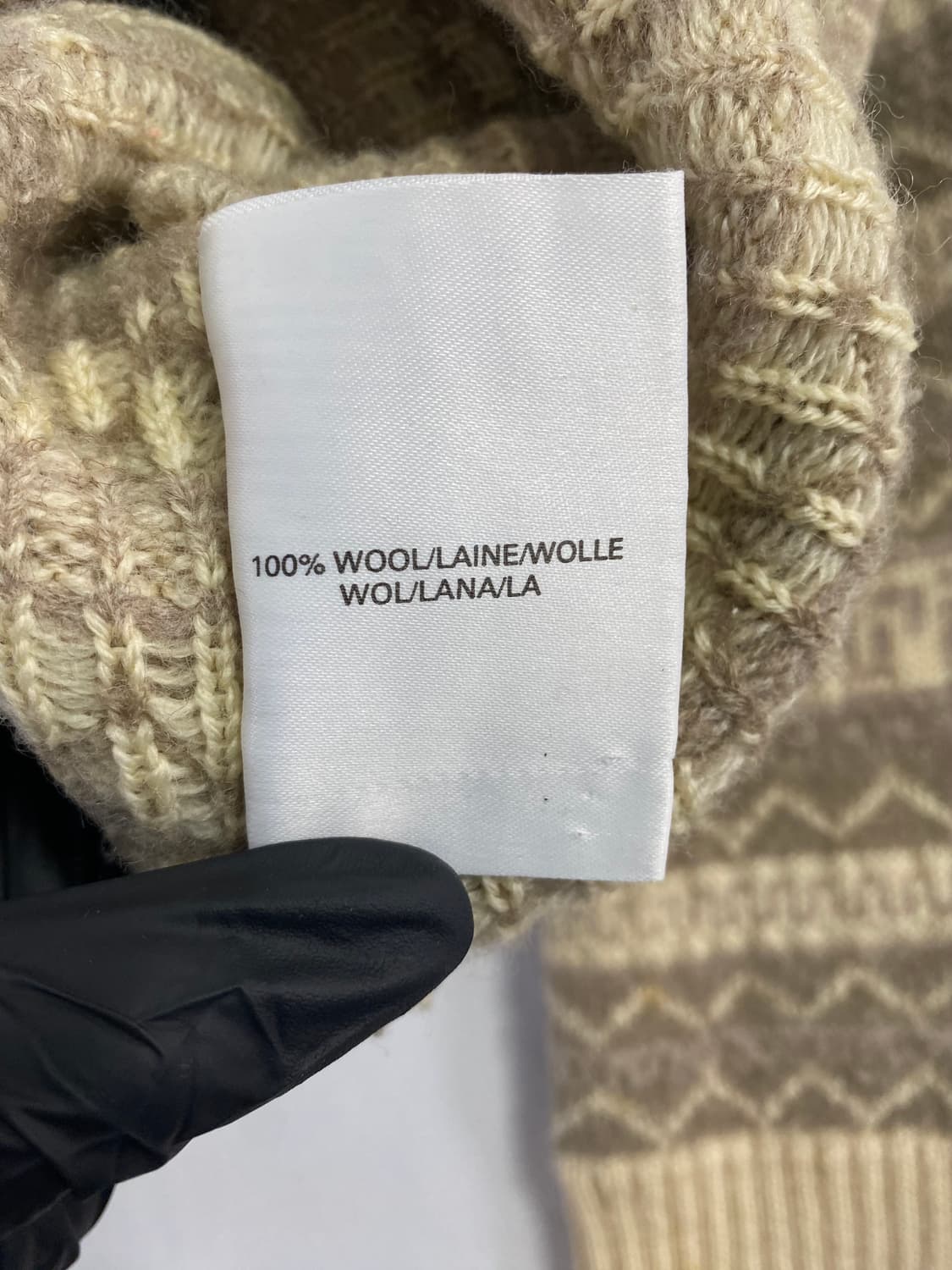 버버리 90s 골프맨 에스닉 울 니트 스웨터 L 상품이미지5