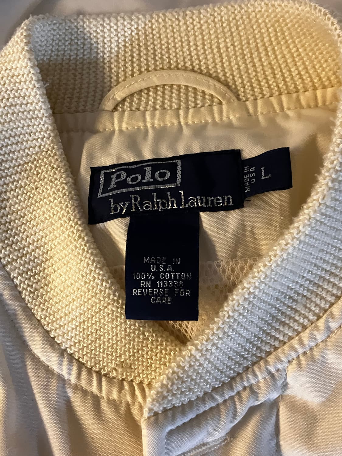 폴로 랄프 로렌 자켓 크림 L made in USA (실착사진o) 상품이미지4