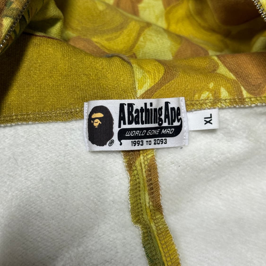 베이프 x 반고흐 해바라기 샤크 풀 집업 후디 상품이미지6