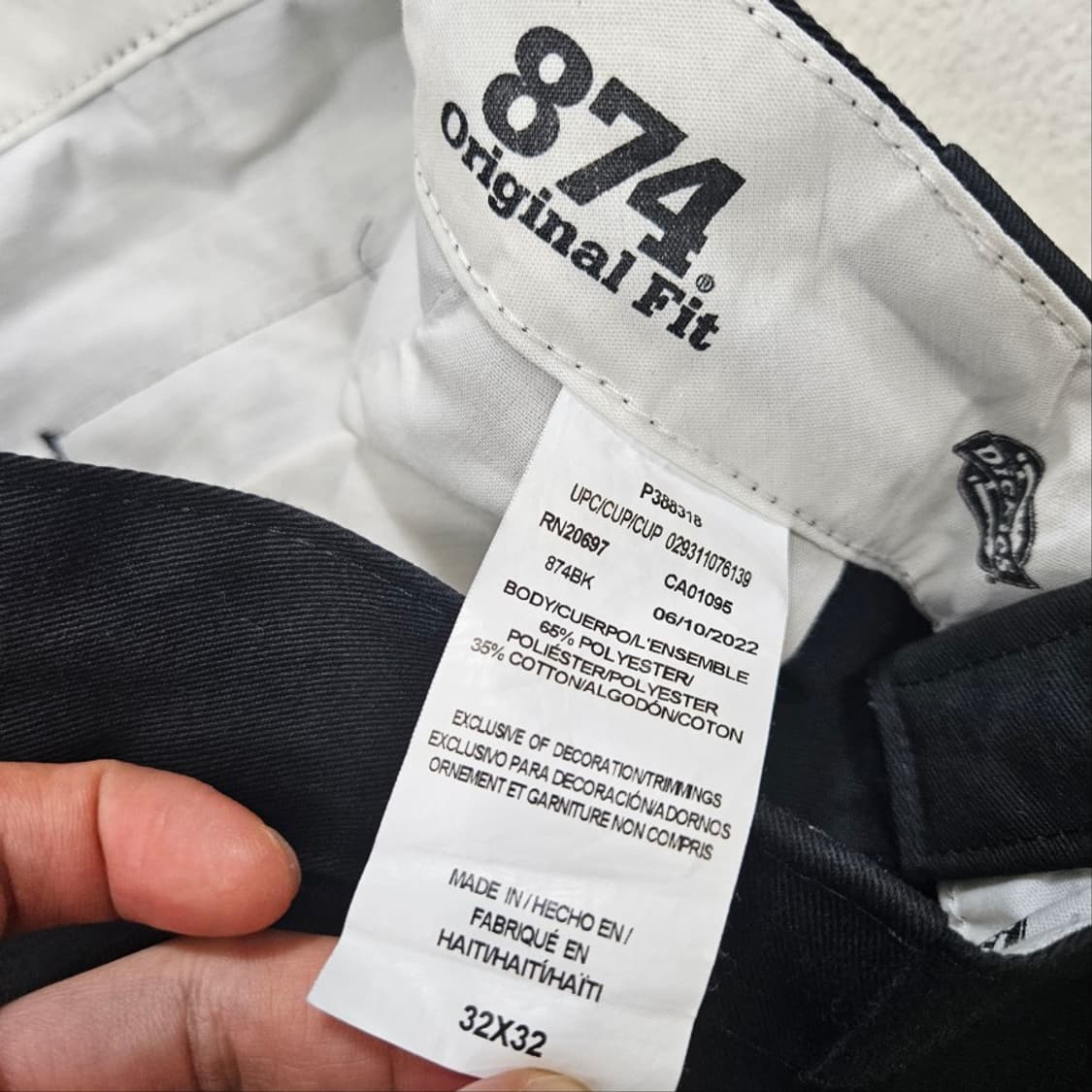 디키즈 874 팬츠 블랙 32 상품이미지7
