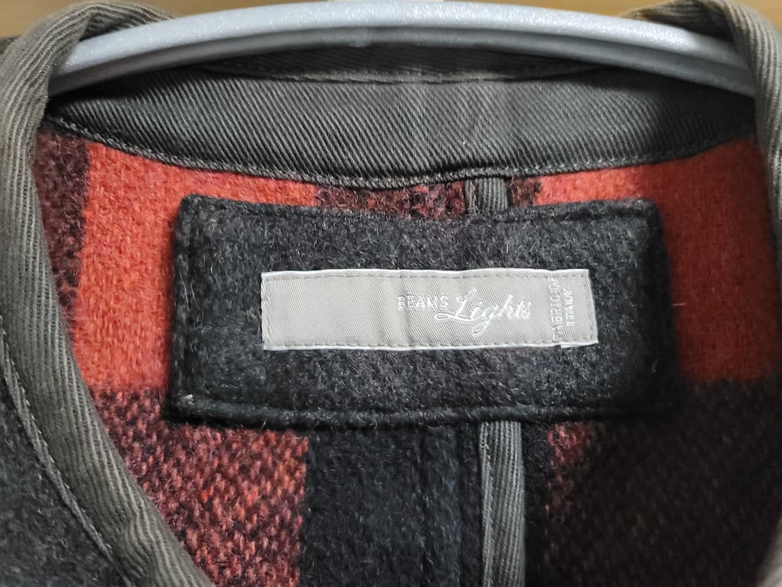 빔즈 브라운스비치 비치클로스 레드 버팔로체크 리버시블 베스트 상품이미지3