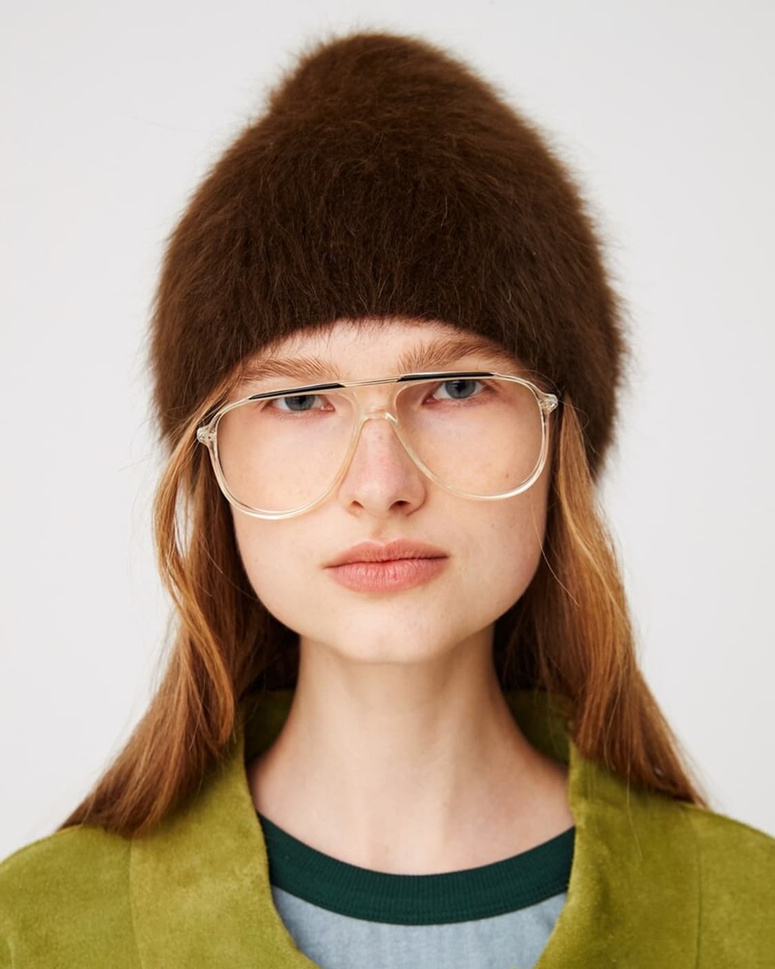 [OS] 문선 프리미엄 앙고라 비니 카카오 상품이미지2