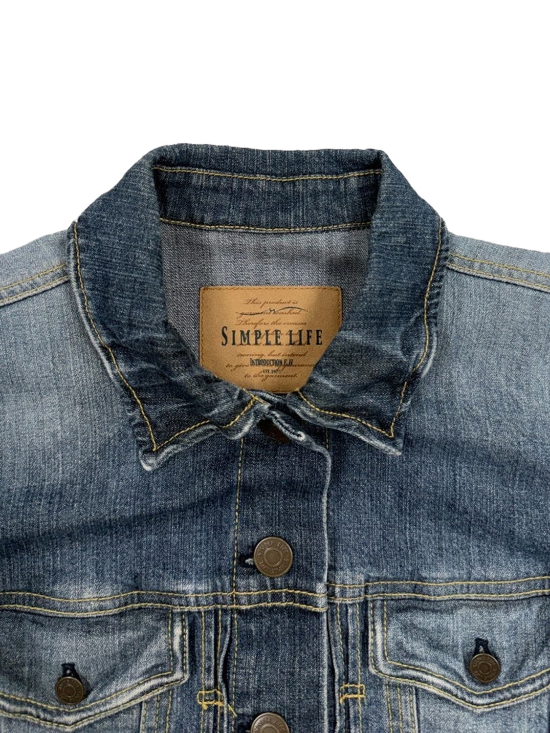 빈티지 SIMPLE LIFE 데님 자켓 상품이미지4