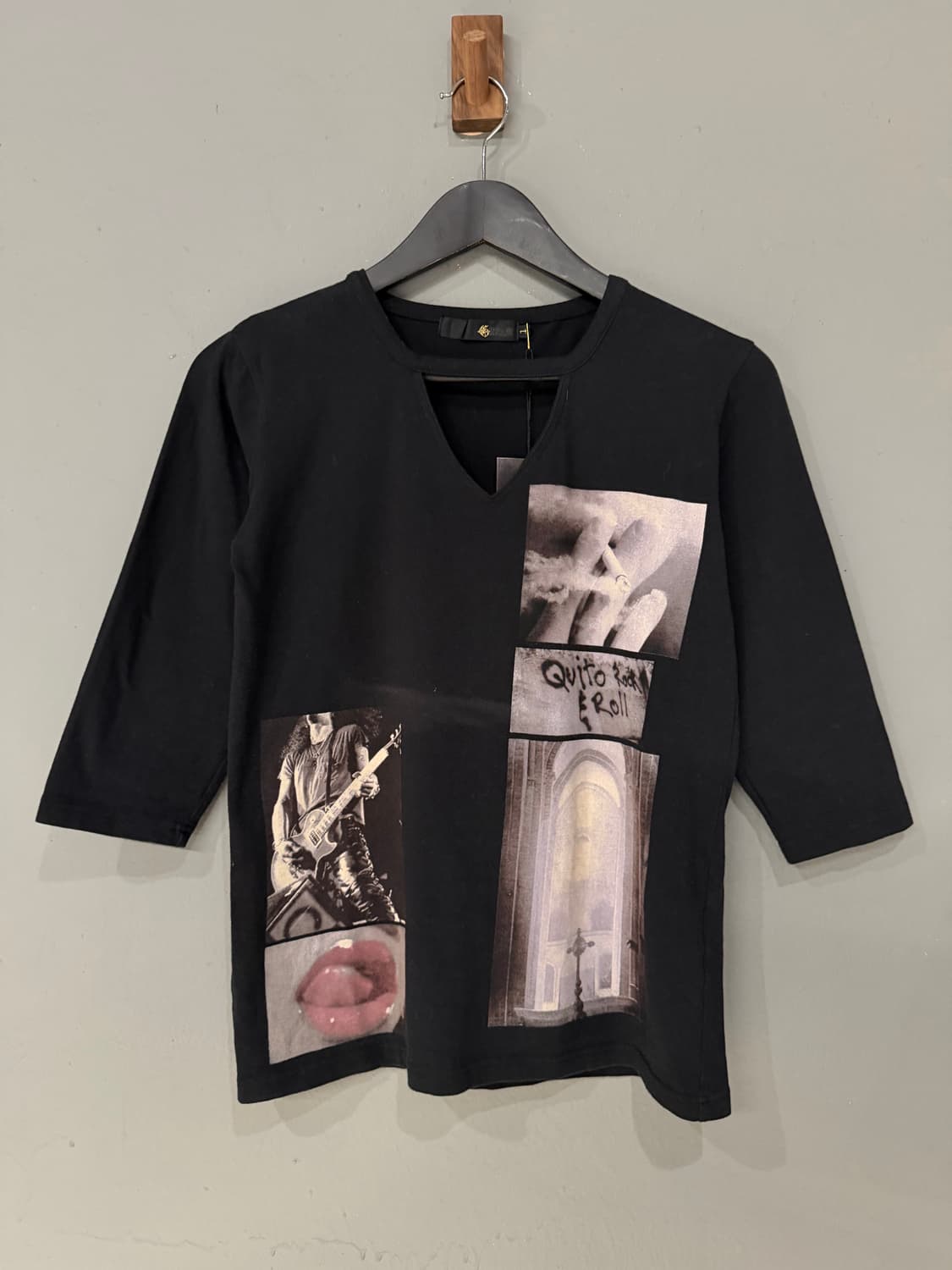 photo graphic design cut-out top 상품이미지5
